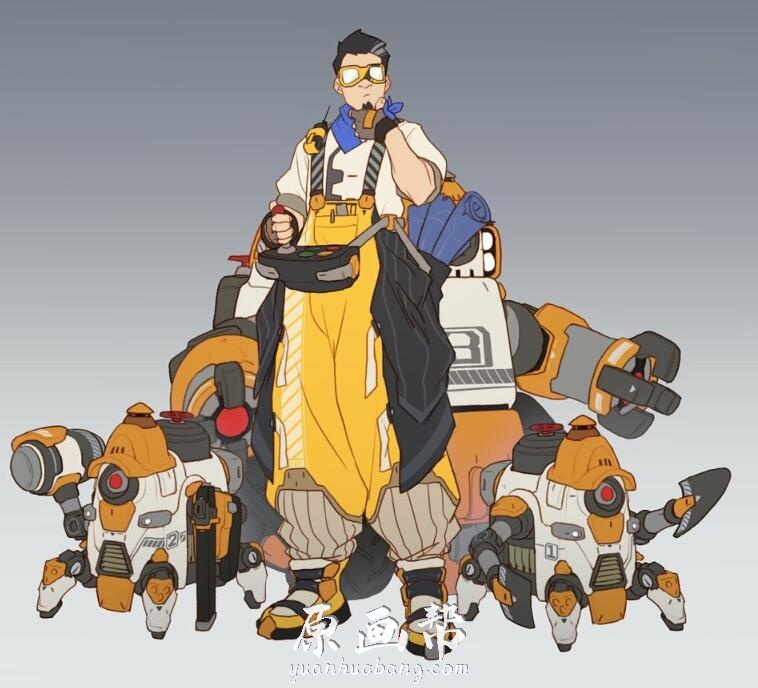 [CG插画] Peirong Huang国人画师卡通人物 机械风作品欣赏127p