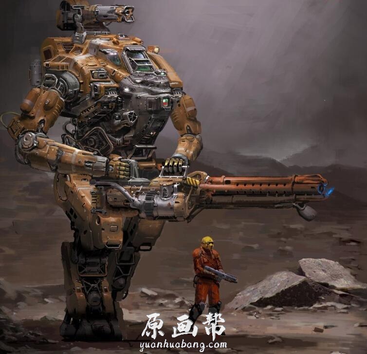 [原画设计] Weiyi Qin的科技战争武器原画设计鉴赏53p