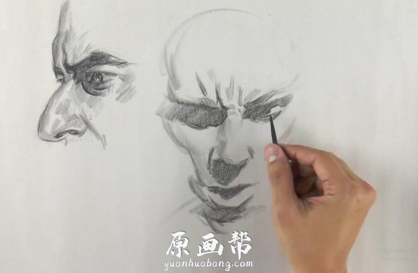 [美术基础] 人体五官与面部表情绘画技法视频教程 6.99GB