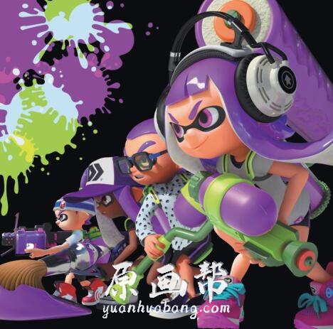 [日韩风格] 《Splatoon》喷射战士 官方艺术设定集原图331P_CG原画资源